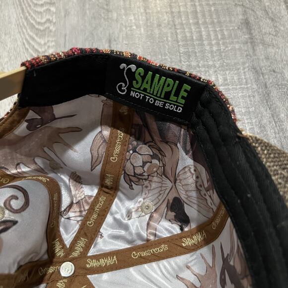 Grassroots Shambhala Festival Hat SAMPLE Lmtd Edition SAMPLE Serape Owl Cap RARE - Picture 7 of 7